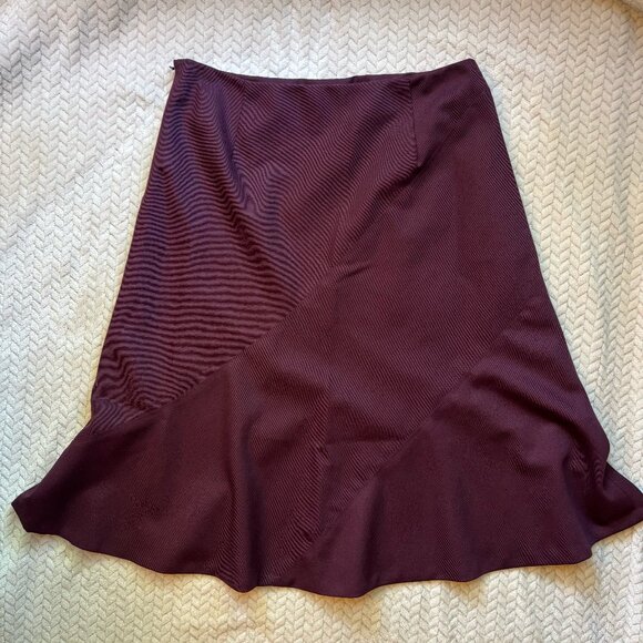 Pendleton 100% Virgin Wool Skirt 🍇 Plum, Size 12 - Picture 1 of 10